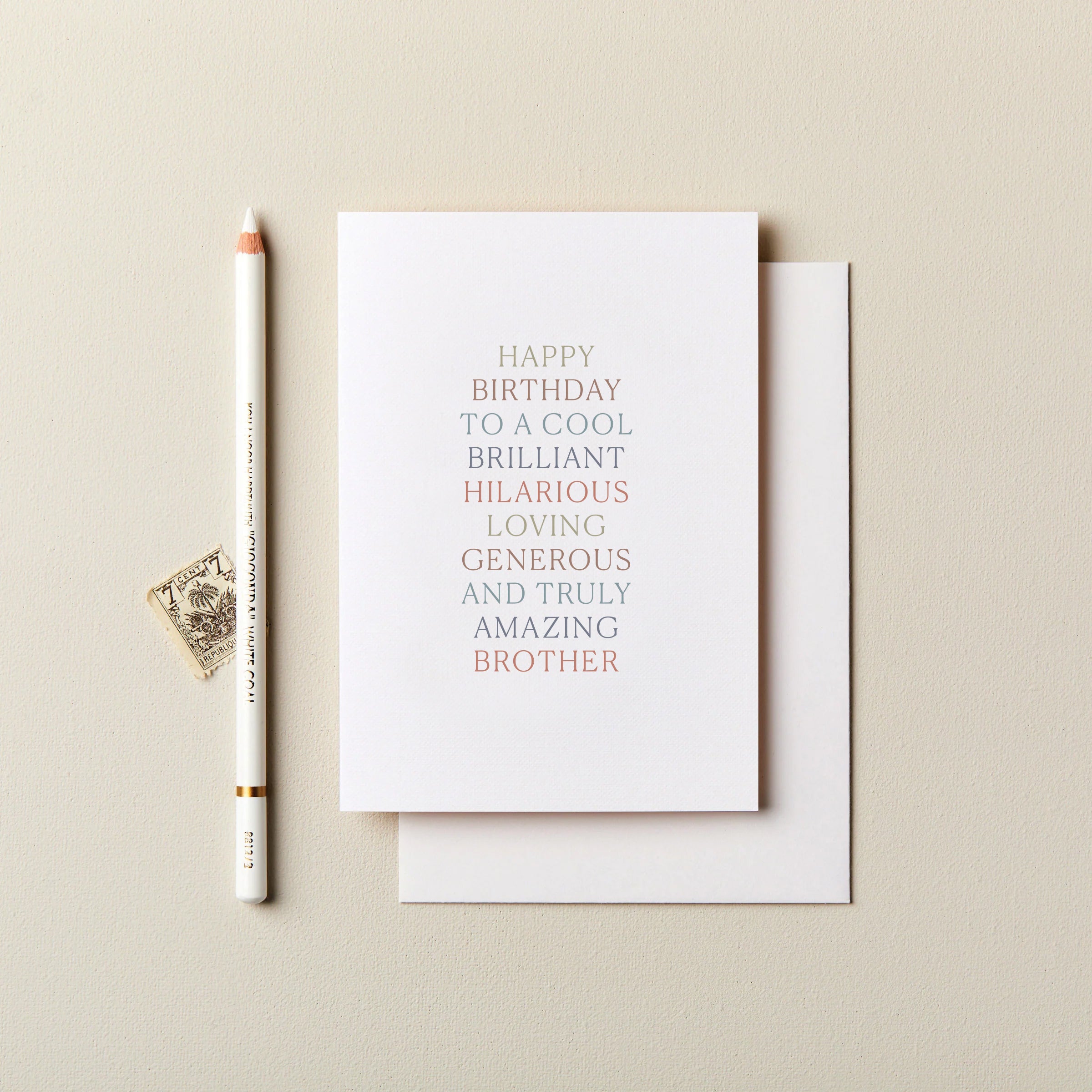 Happy Birthday Cool Brother Card 120 x 170mm