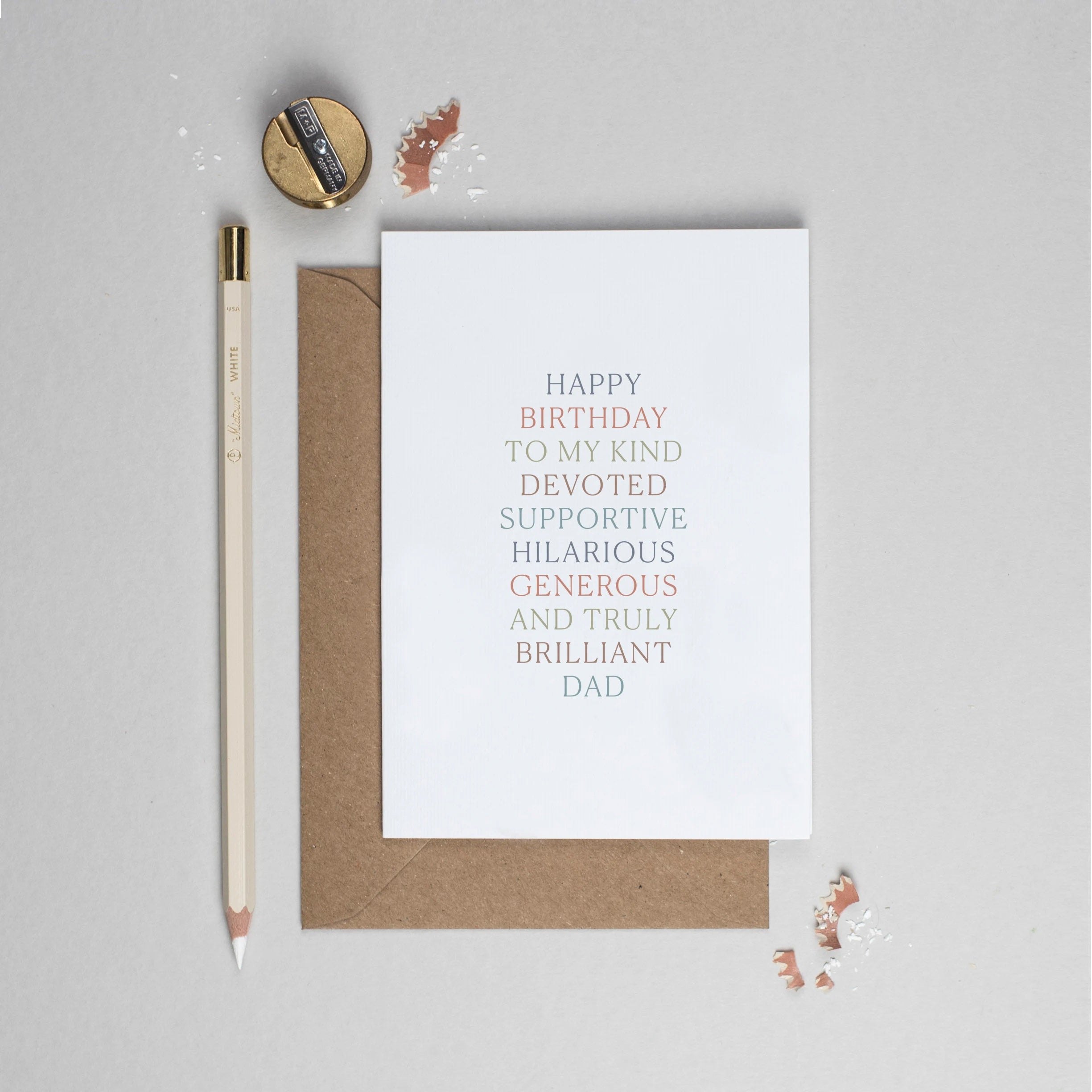 Happy Birthday Devoted Dad Card 120 x 170mm