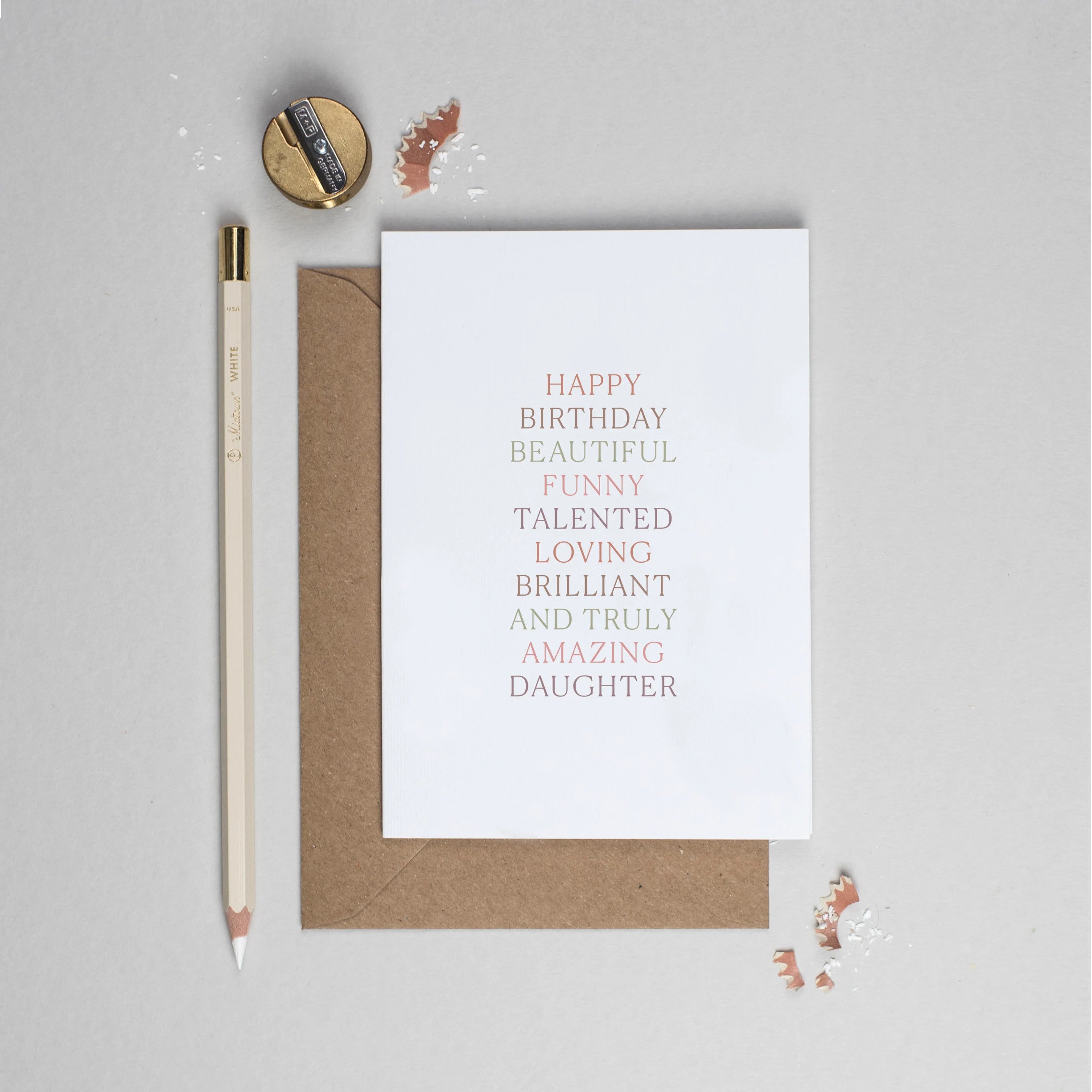 Happy Birthday Beautiful Daughter Card 120 x 170mm